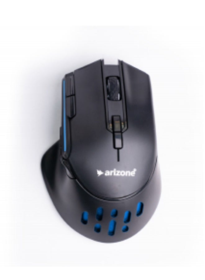 أريزون ماوس الألعاب اللاسلكي AM-06 مزود بـ 8 أزرار، وإضاءة RGB متغيرة، ودقة DPI قابلة للتعديل - Image 1